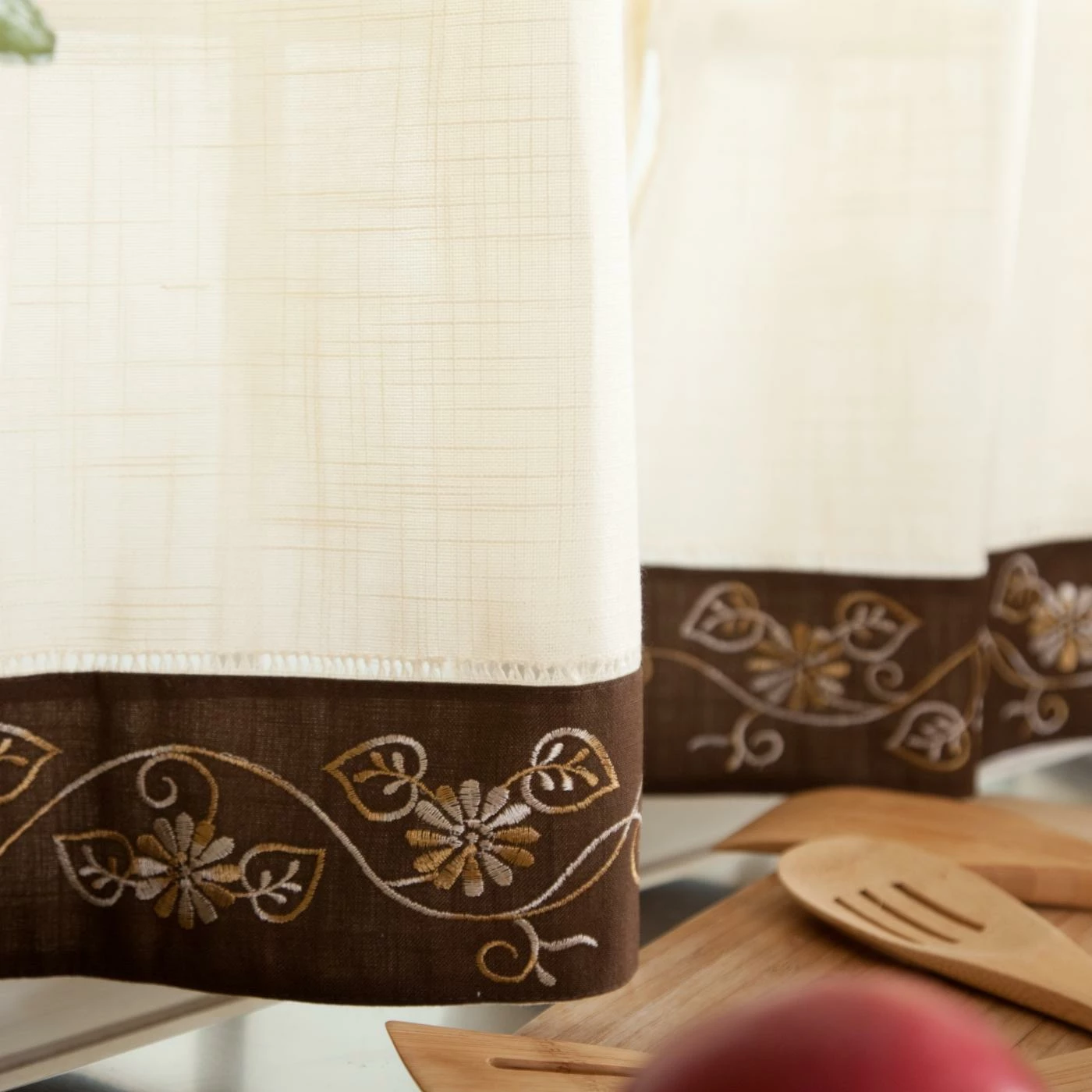 Buy π₯° Curtain Tiers Achim Oakwood Tiered Kitchen Curtain β 4 Buy π₯° Curtain Tiers Achim Oakwood Tiered Kitchen Curtain β - Image 4