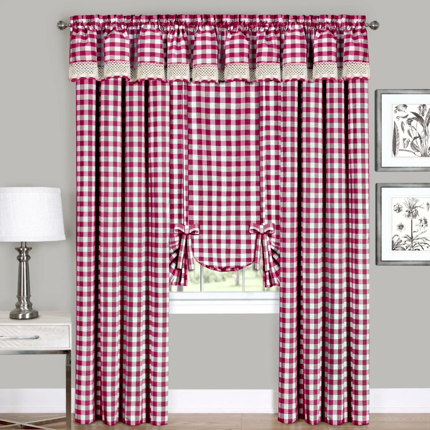 Top 10 ✨ 91 - 95 In. Achim Buffalo Check 42W X 95L In. Window Curtain Panel ⌛ 4 Top 10 ✨ 91 - 95 In. Achim Buffalo Check 42W X 95L In. Window Curtain Panel ⌛ - Image 4