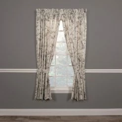 Cheapest 🎉 Curtain Panels Ellis Curtain Abigail Tailored Pair With Tiebacks ✨ -Window Curtains Shop detail2ALEL206