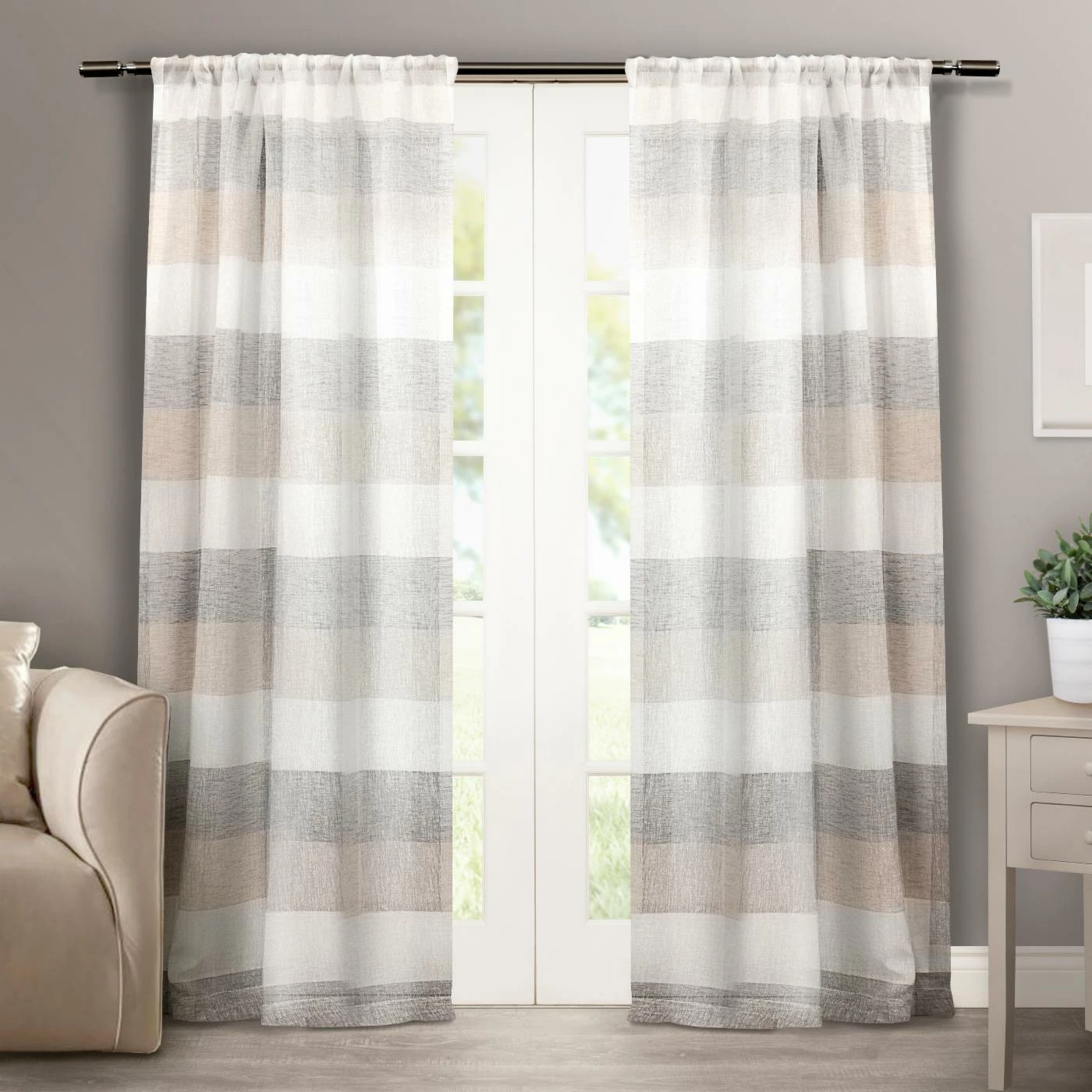 Budget π Curtain Panels Exclusive Home Bern Rod Pocket Curtain Panel Pair β 4 Budget π Curtain Panels Exclusive Home Bern Rod Pocket Curtain Panel Pair β - Image 4