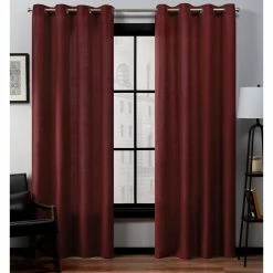 Top 10 ✨ Curtain Panels Exclusive Home Loha Grommet Top Curtain Panel Pair 👍 -Window Curtains Shop detail2AMAL243