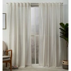 Best deal ✨ Curtain Panels Exclusive Home Muskota Teardrop Hidden Tab Top Curtain Panel Pair ⭐ -Window Curtains Shop detail2AMAL246