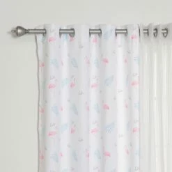Best deal 😉 Curtain Panels Best Home Fashion Tulle And Flamingo Mix And Match Curtains 👏 -Window Curtains Shop detail2BESH249