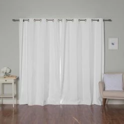 Budget ⌛ Curtain Panels Best Home Fashion Linen Textured Grommet Thermal Total Blackout Curtain Panel Pair ⭐ 13 Budget ⌛ Curtain Panels Best Home Fashion Linen Textured Grommet Thermal Total Blackout Curtain Panel Pair ⭐ -Window Curtains Shop detail2BESH338