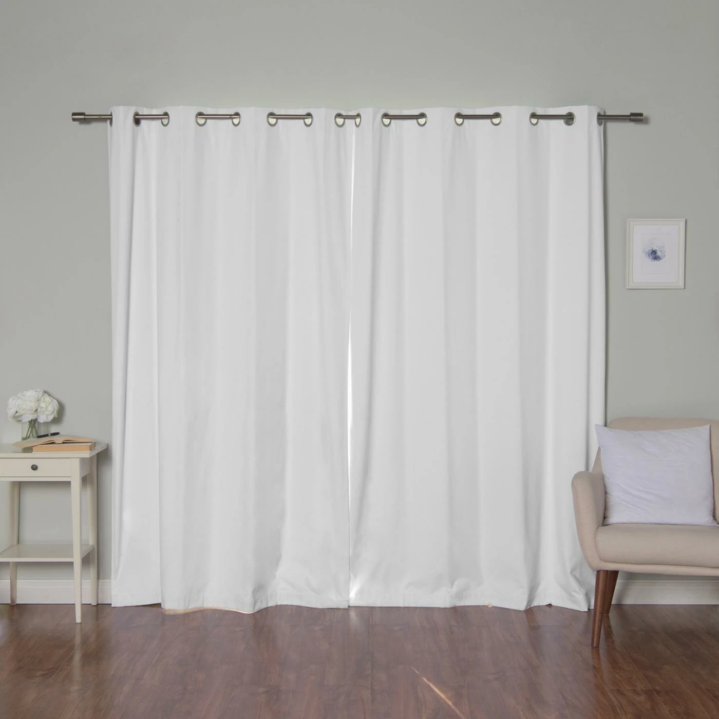 Budget ⌛ Curtain Panels Best Home Fashion Linen Textured Grommet Thermal Total Blackout Curtain Panel Pair ⭐ 4 Budget ⌛ Curtain Panels Best Home Fashion Linen Textured Grommet Thermal Total Blackout Curtain Panel Pair ⭐ - Image 4