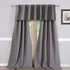 Best deal 👏 73 - 84 In. Greenland Home Fashions Vashon Window Panel Pair ⭐ -Window Curtains Shop detail2GRNLD634