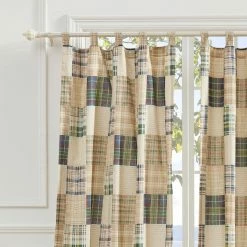 Cheap ✔️ 73 - 84 In. Greenland Home Fashions Oxford Window Panel Pair 🧨 -Window Curtains Shop detail2GRNLD639