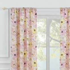 Budget ⭐ 73 - 84 In. Greenland Home Fashions Misty Bloom Window Panel Pair ⌛ -Window Curtains Shop detail2GRNLD643