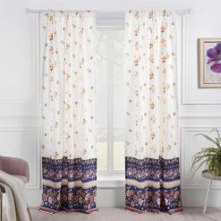Cheap 🌟 73 - 84 In. Greenland Home Fashions Marsha Window Panel Pair ✨ -Window Curtains Shop detail2GRNLD644
