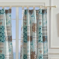 Wholesale ⭐ 73 - 84 In. Greenland Home Fashions Key West Window Panel Pair 😉 -Window Curtains Shop detail2GRNLD645