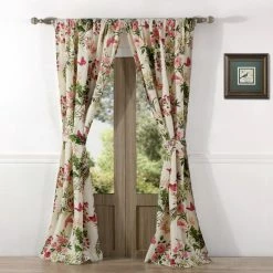 Promo 🌟 73 - 84 In. Greenland Home Fashions Butterflies Window Panel Pair 👏 -Window Curtains Shop detail2GRNLD647
