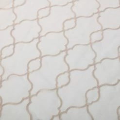 Brand new 😀 96 - 108 In. Superior Lattice Embroidered 2 Panels Sheer Curtains ✔️ -Window Curtains Shop detail2HCIN1398