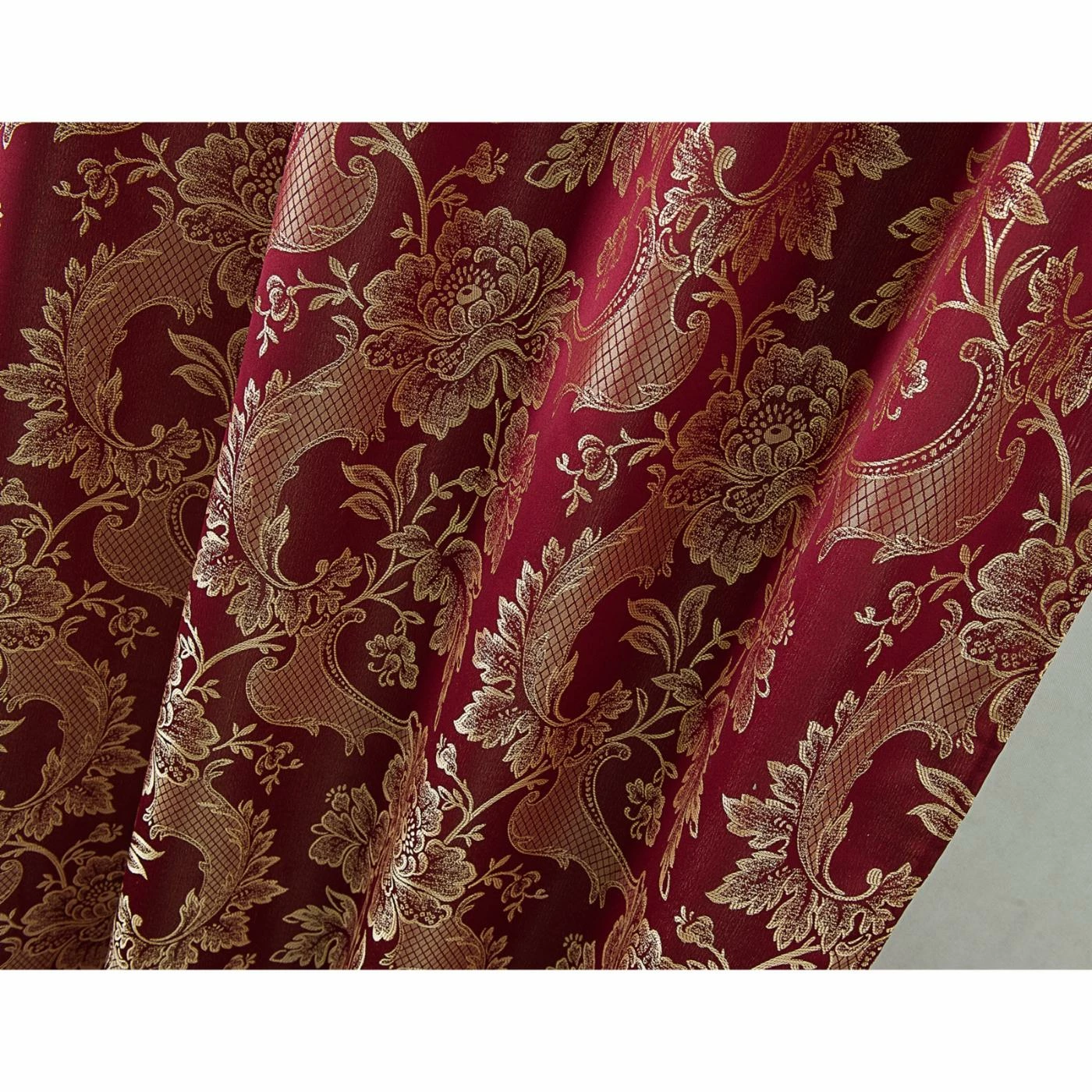 Brand new π Curtain Panels RT Designers Collection Rosalie Floral/Damask Textured Jacquard 84 In. Single Rod Pocket Curtain Panel With Attached Valance π 4 Brand new π Curtain Panels RT Designers Collection Rosalie Floral/Damask Textured Jacquard 84 In. Single Rod Pocket Curtain Panel With Attached Valance π - Image 4