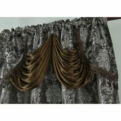 Deals π― Curtain Panels RT Designers Collection Gloria Floral/Damask Textured Jacquard 84 In. Single Rod Pocket Curtain Panel With Attached Valance π 13 Deals π― Curtain Panels RT Designers Collection Gloria Floral/Damask Textured Jacquard 84 In. Single Rod Pocket Curtain Panel With Attached Valance π -Window Curtains Shop detail2RMLL315