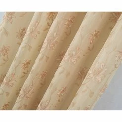 Wholesale 🎉 Curtain Panels Olivia Gray Durant Floral Embroidered 84 In. Single Rod Pocket Curtain Panel With Attached Valance 🛒 -Window Curtains Shop detail2RMLL319