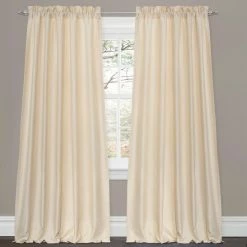 Best Sale 💯 Curtain Panels Lush Decor Lucia Curtain Panel Pair With Optional Valance ❤️ -Window Curtains Shop detail2TRIA112