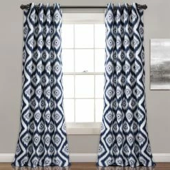 Cheapest 😉 Curtain Panels Lush Decor Diamond Ikat Room Darkening Window Curtain 👍 -Window Curtains Shop detail2TRIA656