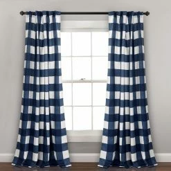 Best deal ✔️ Curtain Panels Lush Decor Kelly Checker Room Darkening Curtain Panel Pair 👏 -Window Curtains Shop detail2TRIA738