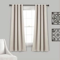 Outlet 😀 Curtain Panels Lush Decor Insulated Grommet Blackout Pannel Pair 🤩 -Window Curtains Shop detail2TRIA786