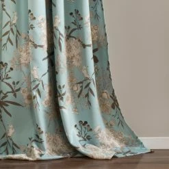 Promo 🥰 91 - 95 In. Lush Decor Botanical Garden Room Darkening Curtain Panel Pair 🥰 -Window Curtains Shop detail2TRIA921