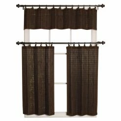 Discount ❤️ Curtain Tiers Versailles Viscose From Bamboo Ring Top Tier Set ✔️ -Window Curtains Shop detail2VRSL002
