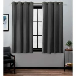 Flash Sale ❤️ Curtain Panels Exclusive Home Academy Total Blackout Grommet Top Curtain Panel Pair 🧨 -Window Curtains Shop detail3AMAL224