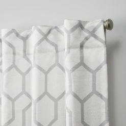 Promo 🎁 Curtain Panels Nicole Miller Hexa Hidden Tab Top Curtain Panel Pair 🔥 -Window Curtains Shop detail3AMAL271 1