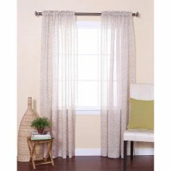 Cheap 👍 Best Home Fashion Ikat Sheer Rod Pocket Curtain Panels 🎉 -Window Curtains Shop detail3BESH015