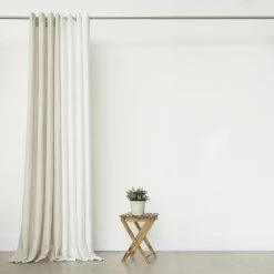 Buy 🔥 Curtain Panels Best Home Fashion Belgian Flax Linen Grommet Top Curtain 😍 -Window Curtains Shop detail3BESH208