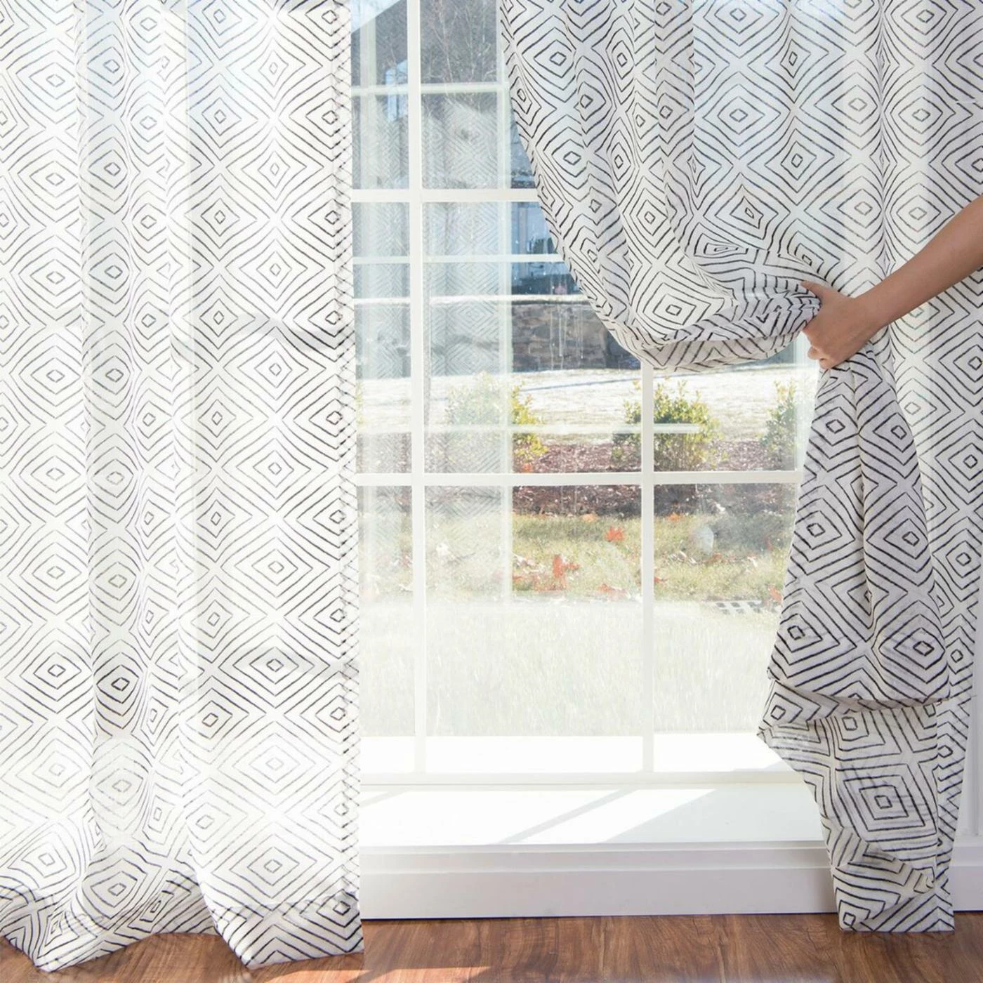 Coupon 🧨 Curtain Panels Best Home Fashion Sheer Faux Linen Reverse Diamante Curtains ❤️ 6 Coupon 🧨 Curtain Panels Best Home Fashion Sheer Faux Linen Reverse Diamante Curtains ❤️ - Image 6