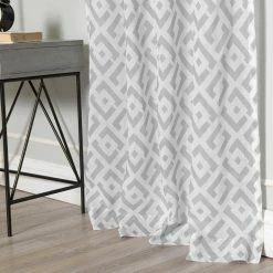 Best deal 💯 Curtain Panels Best Home Fashion Geo Lattice Curtains ✔️ -Window Curtains Shop detail3BESH274