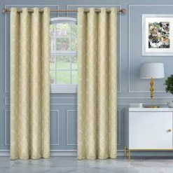 Buy 🛒 Curtain Panels Superior Imperial Trellis Blackout 2 Panel Curtains 🔥 -Window Curtains Shop detail3HCIN1382