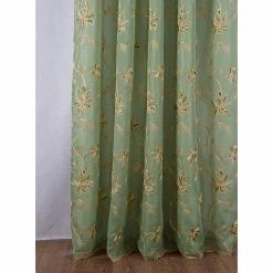 Wholesale 🎉 Curtain Panels Olivia Gray Durant Floral Embroidered 84 In. Single Rod Pocket Curtain Panel With Attached Valance 🛒 -Window Curtains Shop detail3RMLL319