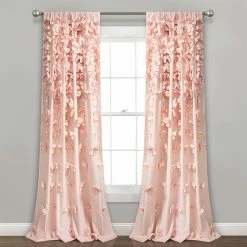Outlet ✔️ Curtain Panels Lush Decor Riley Rod Pocket Curtain Panel ✨ -Window Curtains Shop detail3TRIA122