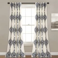 Promo 😉 Curtain Panels Lush Decor Keya Medallion Room Darkening Window Curtain 🔥 -Window Curtains Shop detail3TRIA657