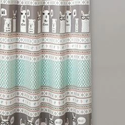 Deals 👍 Lush Decor Llama Stripe Window Curtain Panels Set 🎁 -Window Curtains Shop detail3TRIA826