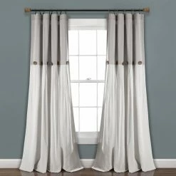 Brand new 😀 Curtain Panels Lush Decor Linen Button Curtain Panel 😀 -Window Curtains Shop detail3TRIA949