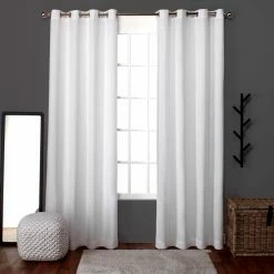 Top 10 🛒 Curtain Panels Exclusive Home Loha Grommet Curtain Panel Pair 😀 -Window Curtains Shop detail4AMAL054