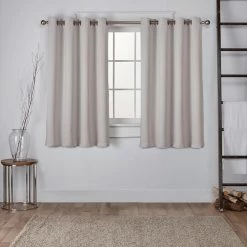 Best Pirce 🛒 Curtain Panels Exclusive Home Sateen Window Curtain Panel Pair 🔔 -Window Curtains Shop detail4AMAL129