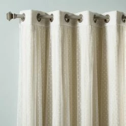 Best Pirce 🧨 Best Home Fashion Dotted Tulle Blackout Mix & Match Curtain Panels - Set Of 4 🧨 -Window Curtains Shop detail4BESH038