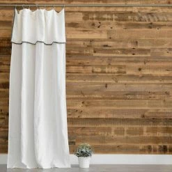 Brand new 😉 Curtain Panels Best Home Fashion Abelia Belgian Flax Linen Curtain With Bordered Valance 🤩 -Window Curtains Shop detail4BESH240