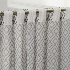 Budget 🛒 Curtain Panels Best Home Fashion Diamond Trellis Curtains 🛒 -Window Curtains Shop detail4BESH273