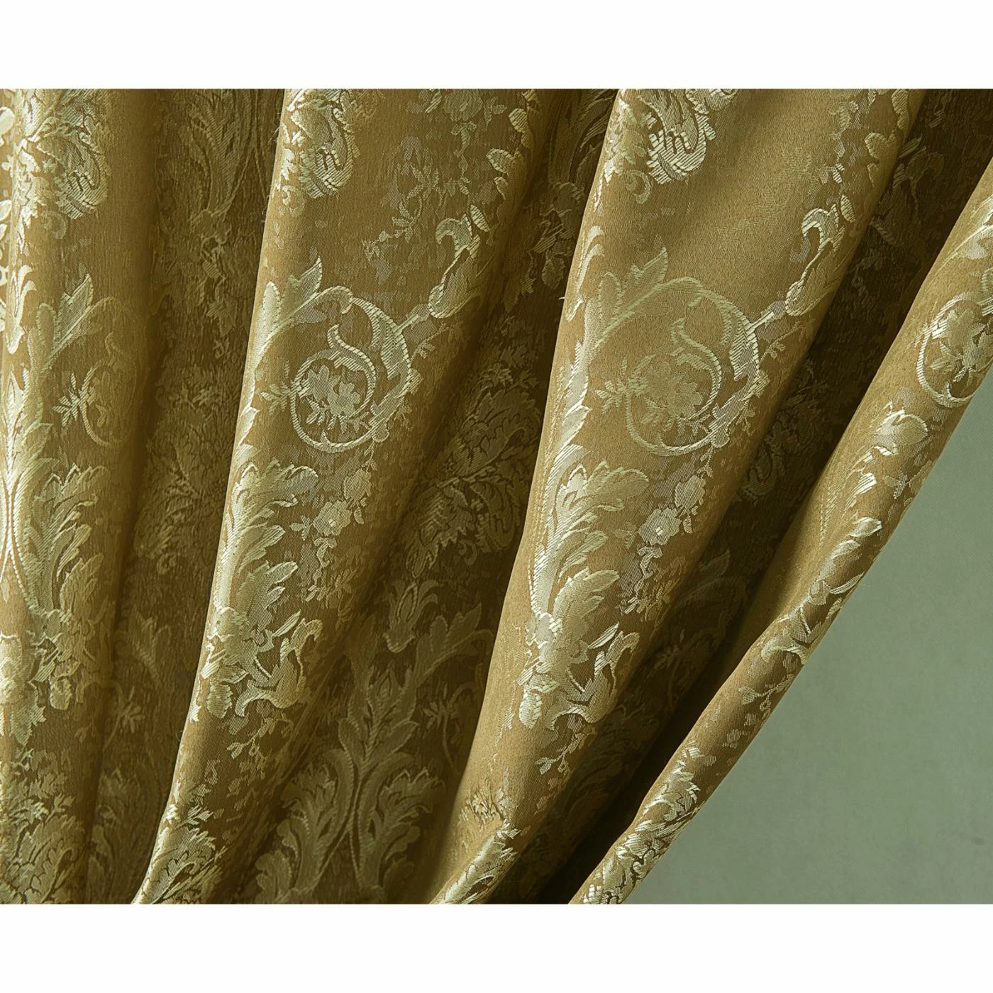 Deals π― Curtain Panels RT Designers Collection Gloria Floral/Damask Textured Jacquard 84 In. Single Rod Pocket Curtain Panel With Attached Valance π 7 Deals π― Curtain Panels RT Designers Collection Gloria Floral/Damask Textured Jacquard 84 In. Single Rod Pocket Curtain Panel With Attached Valance π - Image 7