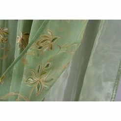 Wholesale 🎉 Curtain Panels Olivia Gray Durant Floral Embroidered 84 In. Single Rod Pocket Curtain Panel With Attached Valance 🛒 -Window Curtains Shop detail4RMLL319