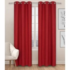 New 😍 Curtain Panels Safdie And Co Linen Look 2 Piece Blackout Curtain Panel Set ❤️ -Window Curtains Shop detail4SAFD008 1