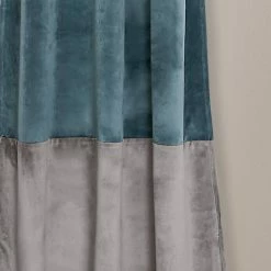 Best reviews of 🎁 Curtain Panels Lush Decor Prima Velvet Color Block Darkening Panel Pair 🤩 -Window Curtains Shop detail4TRIA684