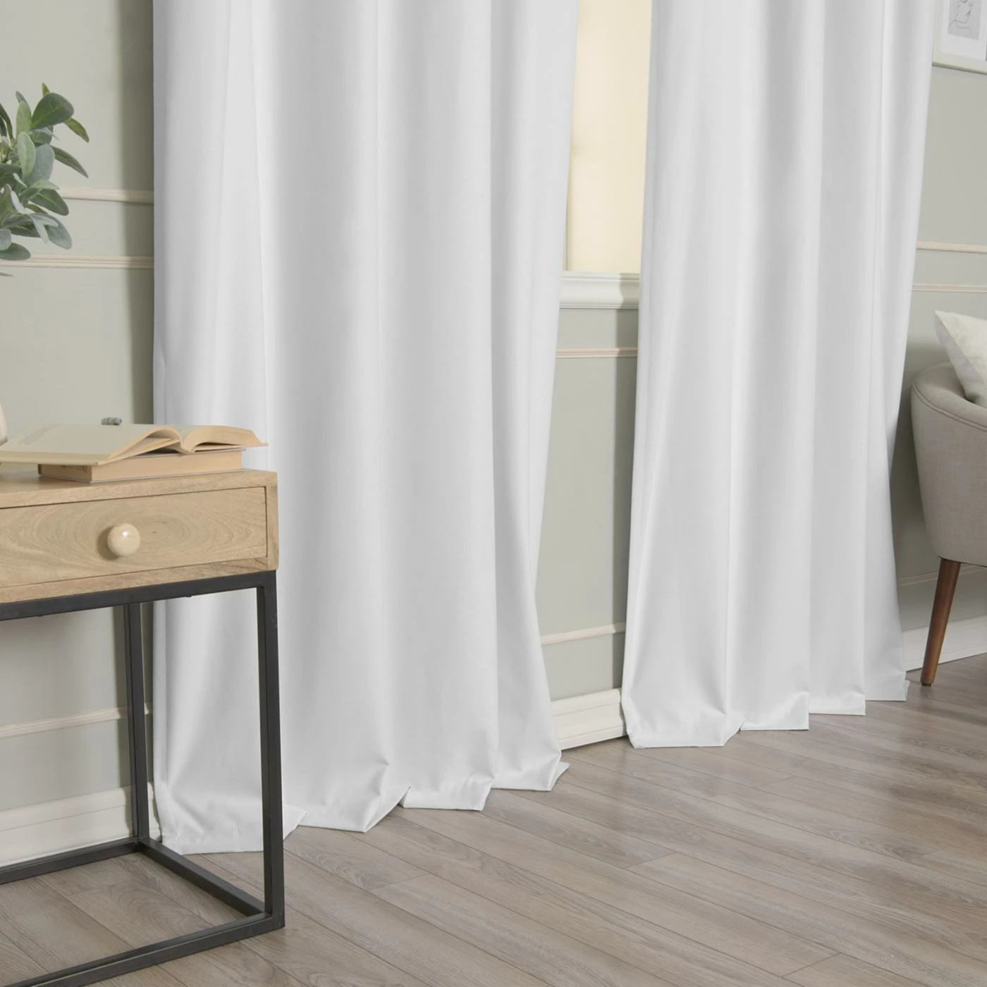 Budget ⌛ Curtain Panels Best Home Fashion Linen Textured Grommet Thermal Total Blackout Curtain Panel Pair ⭐ 8 Budget ⌛ Curtain Panels Best Home Fashion Linen Textured Grommet Thermal Total Blackout Curtain Panel Pair ⭐ - Image 8