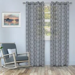 Brand new 🧨 Curtain Panels Superior Honeycomb Printed Sheer Panel Pair ✔️ -Window Curtains Shop detail5HCIN1401 1