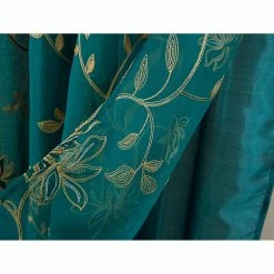 Wholesale 🎉 Curtain Panels Olivia Gray Durant Floral Embroidered 84 In. Single Rod Pocket Curtain Panel With Attached Valance 🛒 -Window Curtains Shop detail5RMLL319