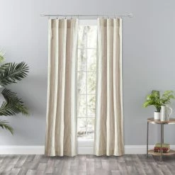 Best deal 👏 73 - 84 In. Ellis Curtain Plaza Stripe Window Curtain Panel Pair - Blue - 63 ✔️ -Window Curtains Shop detail6ALEL239